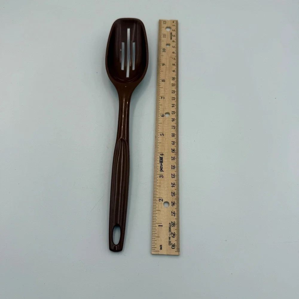 Vintage Foley Brown Nylon Slotted Spoon Kitchen Utensil 11.5 Inch